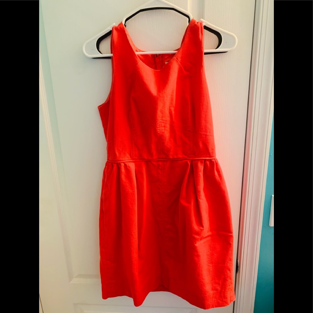 Coral J.Crew dress